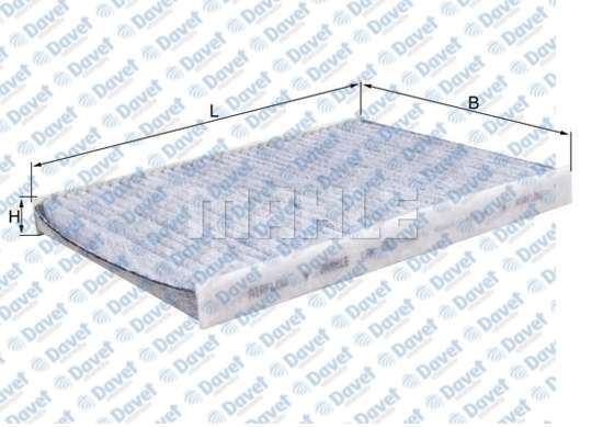 MAHLE LAK463 Polen Filtresi Fiesta 1.25-1.4-1.6ti-1.4-1.6tdci 09=>B Max 1.0-1.4-1.6ti-1.5-1.6tdc 13=>(Karbonlu)  ####